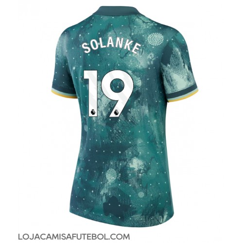 Camisa de Futebol Tottenham Hotspur Dominic Solanke #19 Equipamento Alternativo Mulheres 2024-25 Manga Curta